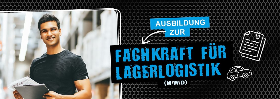 Arbeiter als Motiv f&uuml;r die Ausbildung zur Fachkraft f&uuml;r Lagerlogistik