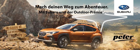 Outdoor-Pr&auml;mie&sup1; � bis zu 2.500 � f&uuml;r Subaru Verbrenner-Modelle