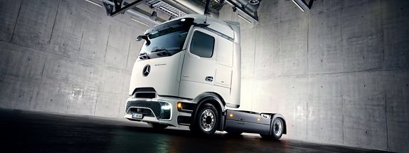 Der eActros 600 Lowliner Prototyp.