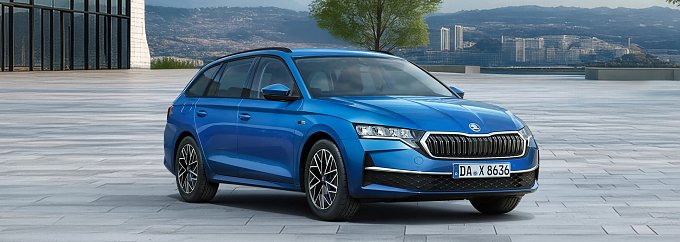 Blauer Skoda Octavia Balance.